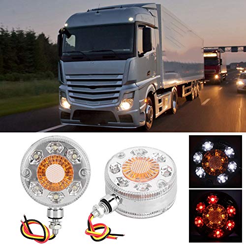 24V LED zijmarkeringsspiegel lichttrood geel voor vluchtwagen LKW 3