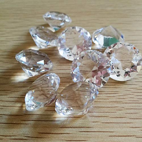 Acryldiamanten Ca. 145 stuks 20mm Diamond Crystals Transparant kristal Transparant tafeldecoratie Sprinkle Decoratie Bruiloft Decoratie (20mm Diameter) 3