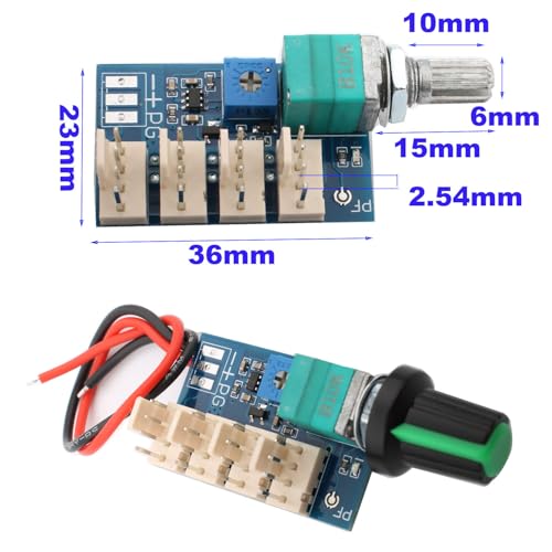 DC 0-12V PWM Fan Speed Controller, 4 Pin, 4 kanalen, PC CPU Speed Controller, Computer PC Frame Controller (met Pre-Wiring)