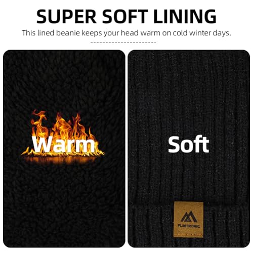 Mannen Beanie Hoed, Warme Winterhoed, Gebreide Hoed, Stretchy Zachte Warm Winterhoed, Thermal Beanie, Zacht, Elastisch, voor Mannen en Vrouwen 4