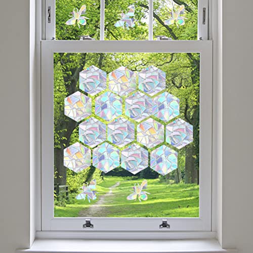 16Stuks Rainbow Sun Catcher Venster Flaps Anti botsing Venster Stickers Decals voor Vogels Glas Alert Prism Decals - Voorkom Vogels Strikes - Versier uw glazen deuren 5