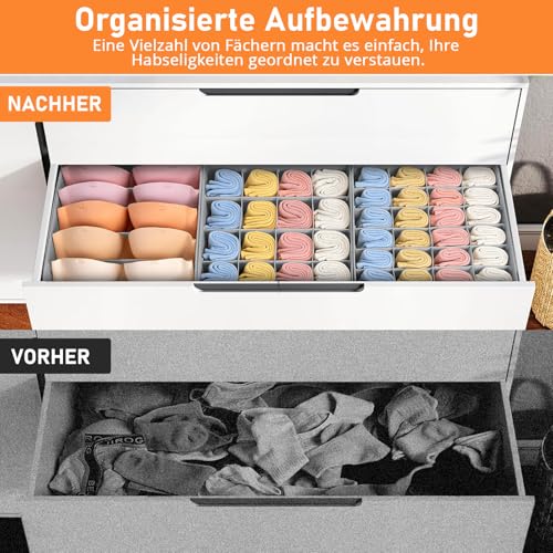 Grijze sok raster 6-delige set