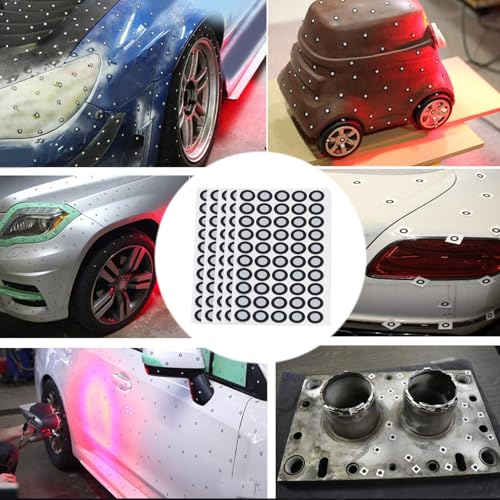 15 Blad X 50S 3D Reflectie Markering Dot Sticker 3D Scan Markering 6mm Diffuse Reflectie 3D Positie Doel Stickers voor industriële en interessante optische 3D-scanner 5
