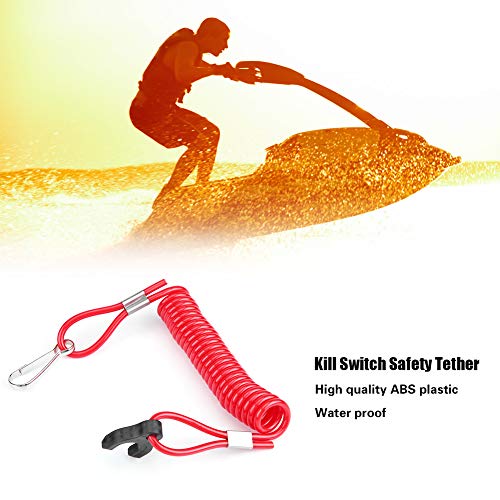 Boot Motor Kill Stop Switch, buitenboordmotor ontsteking noodschakelaar veiligheid Tether Lanyard voor Tohatsu 3