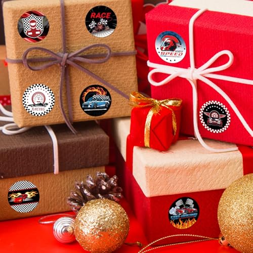 1000st Race Stickers, Zelfklevende Banden Stickers voor Racing Party Decoratie Voertuigen Helmen 4