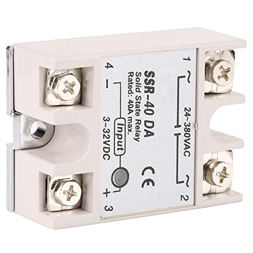Solid state relay SSR-40DA 40A Monofase solid state relais ingang 3-32V DC uitgang 24-380V AC