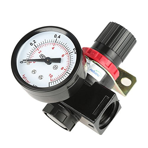 Walfront BR4000 G1/2 Aluminiumlegering drukregeling Valve Air Compressor Valve Accessoires, Standaard 4