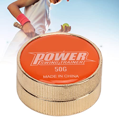 50g Tennisracket Swing Gewicht Staal Gewicht Toedoen Tennis Swing Trainingshulpmiddel Racket Gewichtsaanpassingshulpmiddelen voor Competitie Warmup Oranje 3
