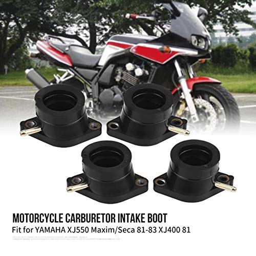 Carburator Intake Boat, 4 stuks Motorfiets Carburator Intake Manifold Boat Joint voor YAMAHA XJ550 Maxim/Seca 1981-1983 XJ400 3