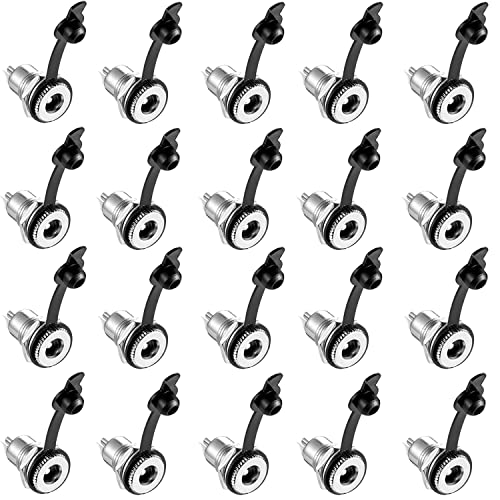 20 st 5.5 x 2.1mm DC Power Jack Socket Socket Vrouwelijke Panel Mount Plug Adapter Lage spanning Connector DC Holle Plug met stofdichte dop