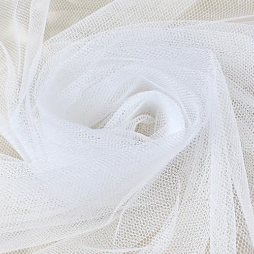 Mash stof Verkocht door de Metre, Extra brede, zachte Tule Stof voor Naaien, Tule Stof voor Kleding, Gordijn, Tafelkleden, Bruiloft Gordijn, Gratis Hand Decoratie, Tulle rok, Party Decoration, Wit