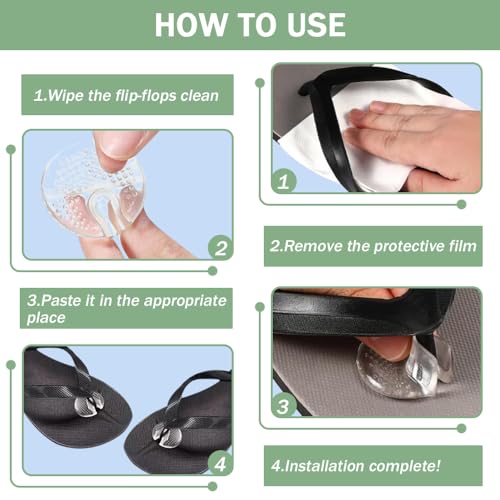 6 paar Siliconen teen sandalen, teen beschermers zachte anti-Wear Flip Flop Gel kussens pad Duidelijke Flip Flops Beschermers Front Kussen van String Sandalen geschikt voor mannen en vrouwen 3