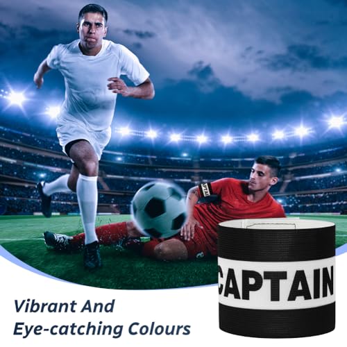 Classic Captain's Armband,Football Captain's Armband,Training Unisex-Jeugd Captain Armbanden, voor Volwassenen en Jeugd Elastische Sport Armband, Beschikbaar voor voetbaltraining 5