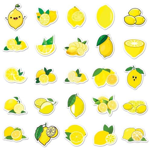 Limonade Stickers voor tieners en volwassenen, 50 stuks, Citroen, Waterdichte Vinyl Sticker Set, Auto, Motorfiets, Fiets, Skateboard, Snowboard, Bagage, Laptop, Koffer, Helm, Motorfiets, Computer 4