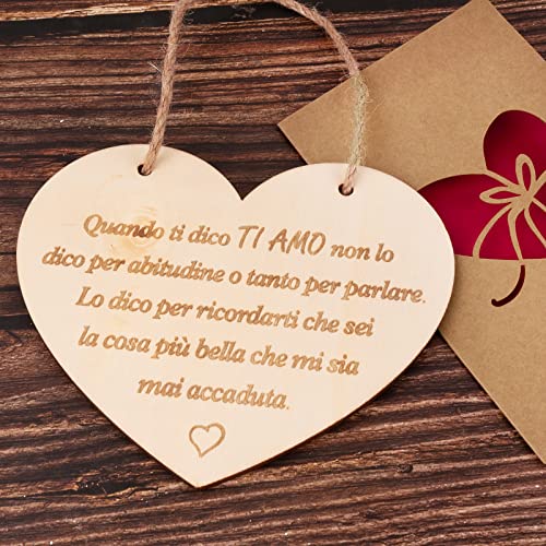 Houten sign liefde hart kaart teken geschenk voor meisjes vriendin decoratie bruiloft verjaardag kerstmis huis tekenen