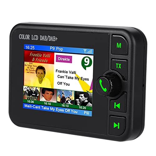 2.4 inch Kleur LCD Auto DAB Radio, 170-240 MHz DAB/87.5-108MHz FM, groot LCD-scherm, muziekweergave, digitale FM-radio