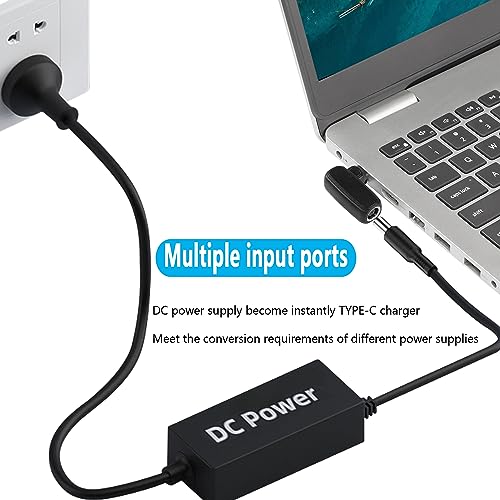 100W PD DC 7.4mm x 5mm Jack (7.4mm x 0.6mm) Invoer naar USB Type C Plug, laadadapter, geïntegreerd met PD-inductiepoort voor automatische identificatie, voor tabletten (7450) 4
