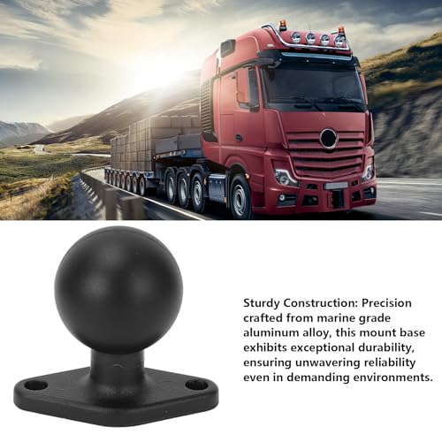 1.5" Marine Graad Aluminium Ball Mount Base, Anti Slip Rubber Plate & TPU Ball Adapter voor C-grootte 1,5 Inch Bal Dubbele Socket Arm 4