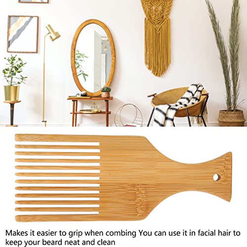 Weven Comb Multifunctioneel Draagbare houten Loom Comb met comfortabele handgreep voor Tapijt Haarbaard 5
