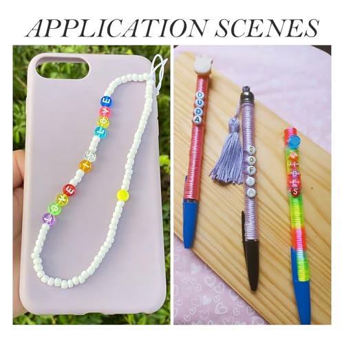 100 st Transparante acryl brief kralen 7mm platte ronde schijf alfabet kralen A/E/I/O/U blauwe eerste brief kralen knipperen voor vriendschap armband sieraden maken 4