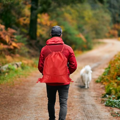 Trekkoord Rugzak Gym Trekkoord Rugzak Trekkoord Rugzak met ritssluiting voor Vrouwen Mannen Grijs Grijs 5