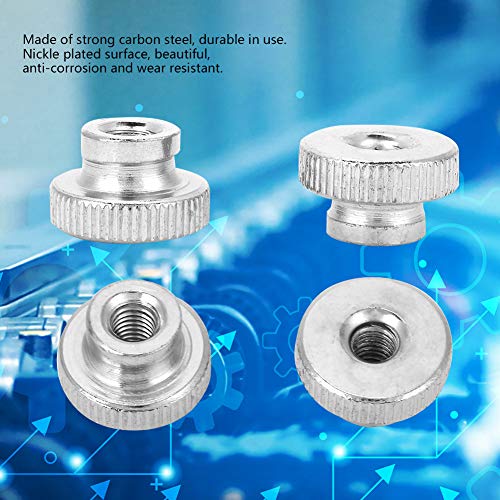 M3 M4 M5 M6 M8 M10 Acier au Carbone Plaque van Serrent la Poignée Moletée d'Écrou de Pouce met les Écrous(M6(5pcs)) 4