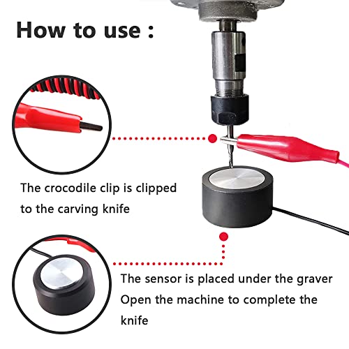 CNC Router Z-Axis gereedschap instellen Touch Probe Blok CNC Router Mill Zero Check Touch Plate voor CNC Graveren Machines met Draadeinde Caps (7PCS) 5