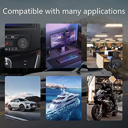 RJ45 Panel Flush Mount Kabel 3FT RJ45 Plug naar Bus Auto Flush Mount Kabel voor Auto Truck Boat Motorfiets Dashboard Computer etc 5