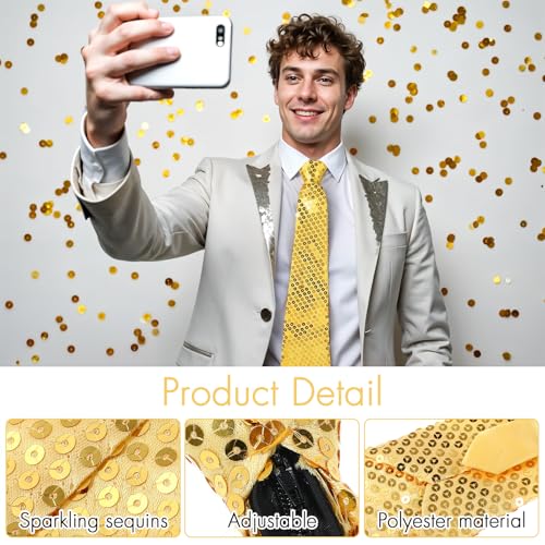 feest sequin stropdas, glitter sequin stropdas voor mannen en vrouwen, feestkostuum carnaval pre-tied stropdas, hen party man carnaval, disco carnaval