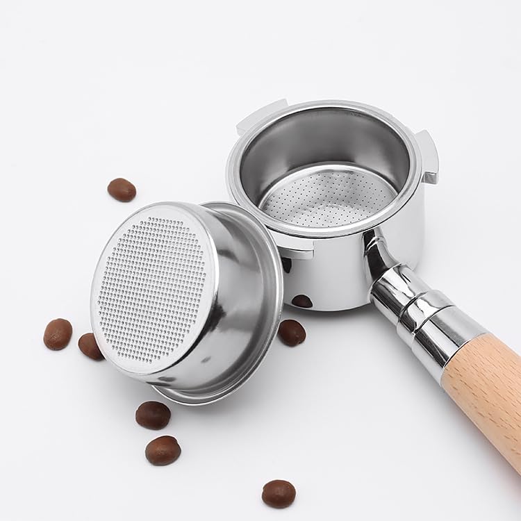 Koffie Filter Mand Stainless Steel Stainner, Cup 51mm Single Layer Non Pressure Filter Mandstrainer Geschikt voor 4