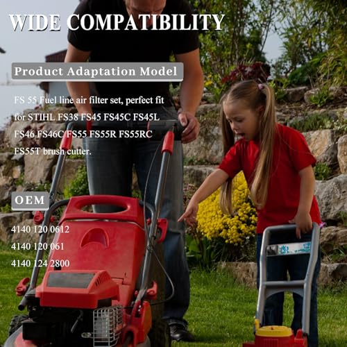 FS55R Luchtfilter, brandstofleiding, primerpomp, stemkit voor STIHL FS55 FS38 FS45 FS46 KM55 HL45 MM55 bosmaaier 3