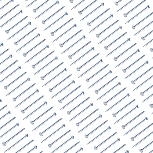 Nagels voor hout platte ronde kop (zak van 50) gegalvaniseerde Nagel gegalvaniseerd Heavy Duty voor doe-het-zelf en ambachten Home Decor Houtwerk Meubelgrootte: Lengte 100mm Diameter Nail 4mm 5