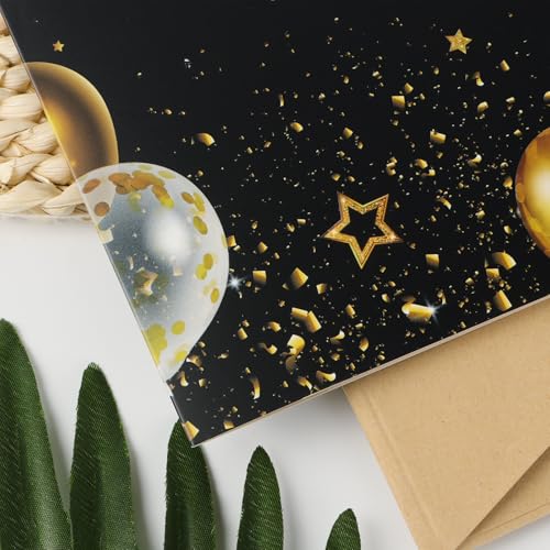 Groetkaart pensioen spelling goed pensioen met grote envelop pensioen afscheid collega's goud zwart pensioen gift man vrouw 5