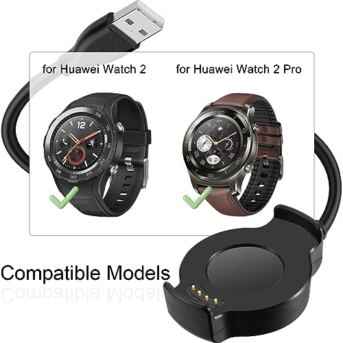 Oplader voor Huawei Watch 2/2 Pro, USB Charging Doctor Cable, Smart Watch Accessoires, Vervangingskabel opladen, Magnetische Base, 1 meter