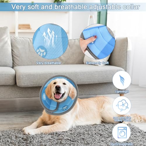 Kattenhalsband, Kattenhalsband, 8,5-12 inch, Opvouwbare Zachte Beschermhalsband, Verstelbare Hondenhalsband, Kattenhalsband voor Puppies, Katten 5