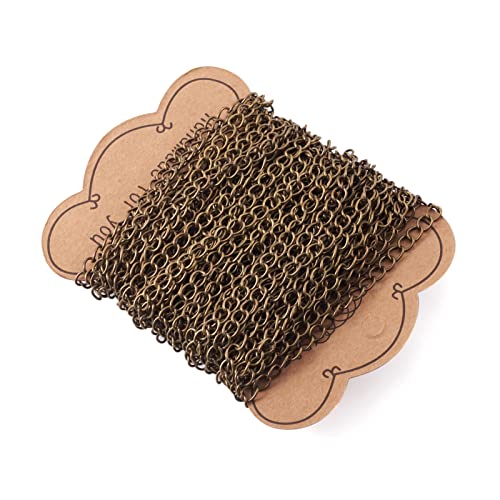 10m ijzeren armband kettingen 5.5 x 3,5 x 0,5mm antieke brons ongelaste kettingen voor DIY Craft armband ketting sieraden maken