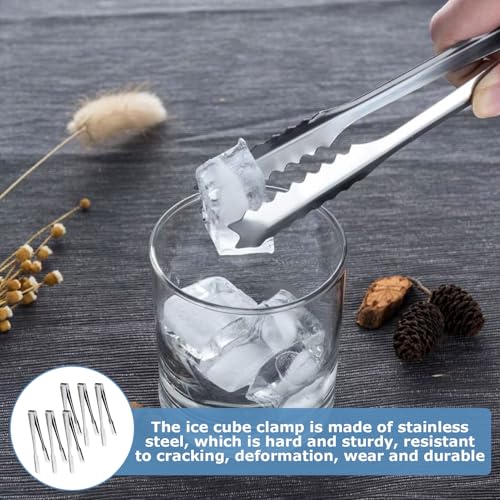 6 stuks Candy Bar Accessoires, Roestvrij stalen Sugar Tongs, 15cm Candy Bar Accessoires Set, Ice Tongs Serving Tongs, Candy Tongs voor keuken, bruiloft, feest, bar, picknick, zilver 4