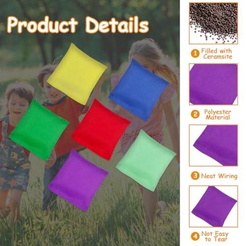 Bean Bags en Plastic ringen, Toss Speelgoed Set, Toss Game Set voor Bean Bags, Gooi voor kinderen, Outdoor Games voor kinderen, Outdoor Party Games Garden 3
