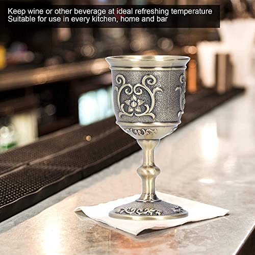2 stuks Royal Chalices, Retro Wijnglas, Kerkkerk Kerk Antiek Wijnglas Gift, Royal Style Ornament Collection, Vintage Metal 3