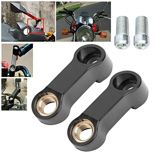 2 st. Motorfiets Spiegel Extenders M10 Spacers Extension Adapter Plastic voor de meeste motorfietsen Motorfietsspiegeladapter 5