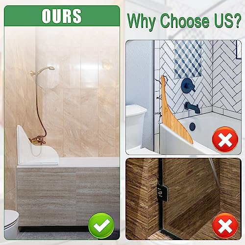 2st Douche Splash Guard, Zelfklevende Badkuip Hoek Splash Guard Helder Douche Water Guard voorkomen waterspatten 4