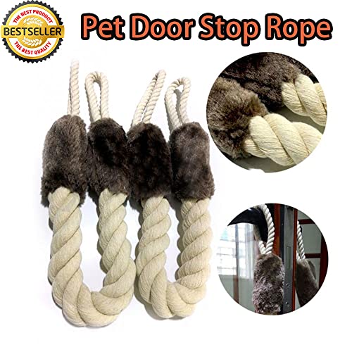 Deurstop stoppen touw de deur lammelen stopper deur knoop handgreep stopper huisdier tanden beschermers bewaker decoratief 5