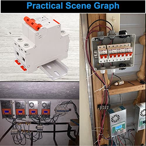 DZ47S-63Z-2P, 1000V 40A, DC Solar Power Disconnect Switch met DIN Rail, Circuit Breaker 2P DC 1000V MCB 40A Circuit Breaker 6 kA schakelcapaciteit voor thuis 3