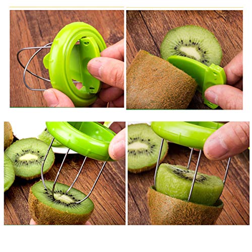 Kiwi roestvrij staal groenteschil fruit gepitte peeler keuken en 2 stuks Willekeurige kleur Snail Shape Siliconen Hangende theezak houder