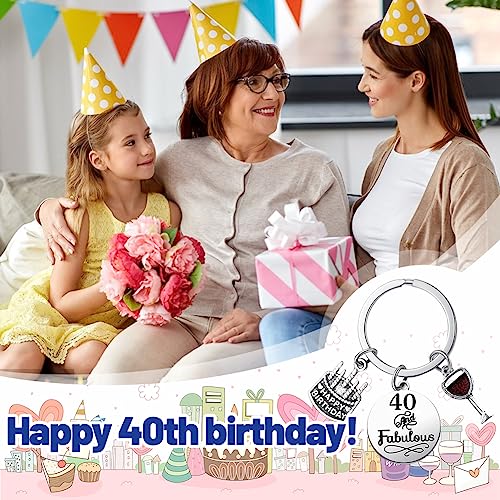 verjaardag sleutelhanger, verjaardag cadeau vrouw voor mannen verjaardag prachtige sleutelhanger geschenk met gelukkige verjaardag kaart, zilver., Een maat, Silver, Eén maat 3