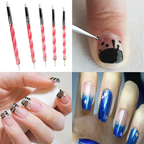 9 stuks metalen bal spijkerpen roestvrij staal DIY klei keramische pot maker modelleergereedschap set 3