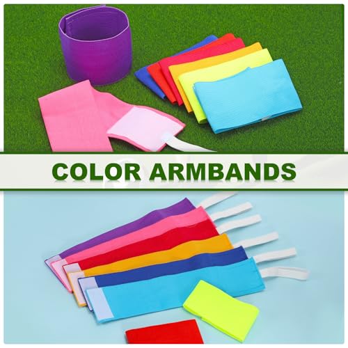 Voetbal Captain Armband, 18 st Captain Armbanden voor Voetbal Elastische Captain Arm Band Sport Captain Armbanden voor de jeugd Volwassen Voetbal Team Training Donker Blauw 5