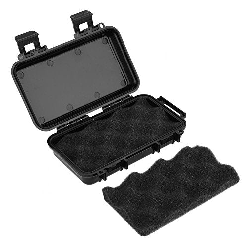 Kleine Outdoor Opbergdoos, Waterdicht, Schokvrij, Luchtdicht, Survival Box, Opbergdoos, Zwarte Droge Opbergdoos voor Vissen, Cam, Wandelen, Outdoor Activiteiten (A)