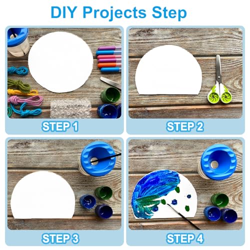 5 Inch Circle Card Stock, 50st Ronde Vorm Cutouts Papier Dikke Karton Coaster voor DIY Craft Projecten Klaslokaal Bulletin Board Decor, Geel 4