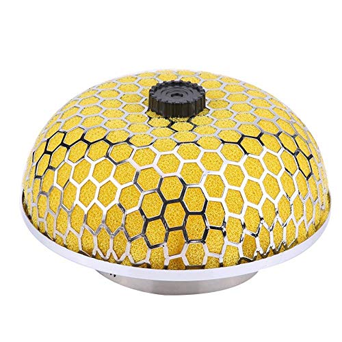 Car Air Filter, Universal Car 76mm Mushroom Sport Air Filter Hoge stroom Dubbele laag Sport Air Filter (Geel) Luchtfilters